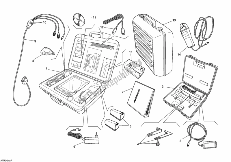 Alle onderdelen voor de Check Instrument Dds van de Ducati Multistrada 1100 USA 2008